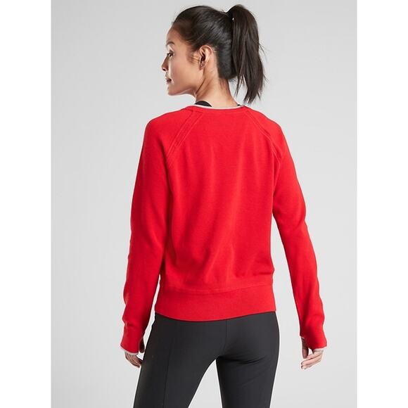 Athleta Sweater XS Extra Small Women's Pullover North Point Red Crewneck (box 10 - Picture 2 of 12